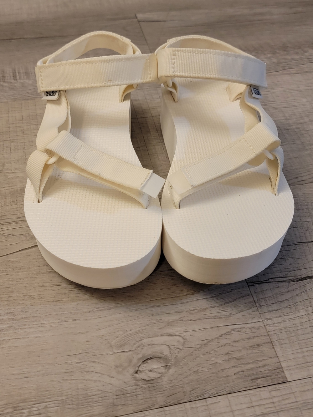 Teva White Platform Sport Sandals